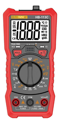 Multímetro Tester Digital Brinna 113c Iman Luz