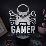 / Pro Gamer Gamepad Lámpara 3d Led Rgb Usb Luces De Noche