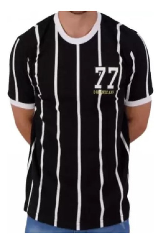 Camisa Masculina Corinthians Retrô 1977 100% Algodão