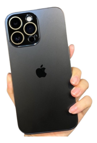 Capa Case Glass Luxo Premium Fosca Cromada Para iPhone