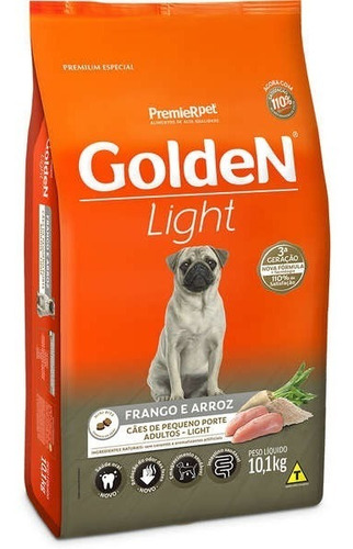 Golden Fórmula Mini Bits Light Adultos Porte Pequeno 10,1 Kg