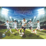 Argentina Campeon Qatar 2022 Afa Oficial Mural Empapelado 