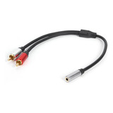 Cable Rca 2rca Macho A 3,5 Mm Hembra, Cable Auxiliar De 