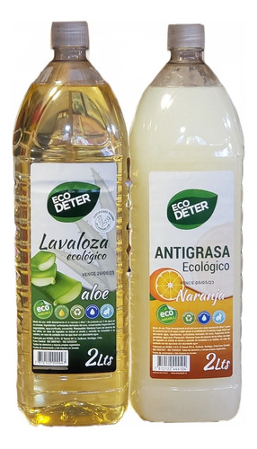 Lavalozas Ecológico + Antigrasa, Eco Deter, 4 Lts