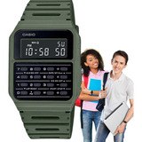 Relógio Casio Unissex Calculadora Digital Verde Ca-53wf-3bdf