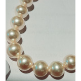 Collar Perla 8 Mm Anudado A Nuevo Broche Dorado 60 Cm