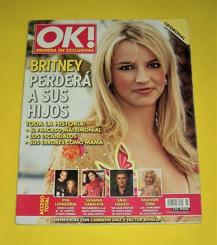 Britney Spears Revista Ok Ana Brenda Kika Edgar Sandra Bulok