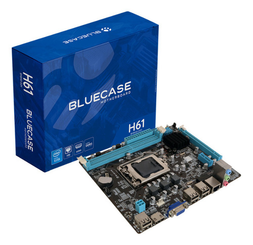 Placa Mae Intel 1155 Bmbh61 Ddr3 16gb Hdmi Vga /100 Bluecase