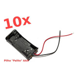 10x Suporte Case Caixa Porta 2 Pilhas Palito Aaa