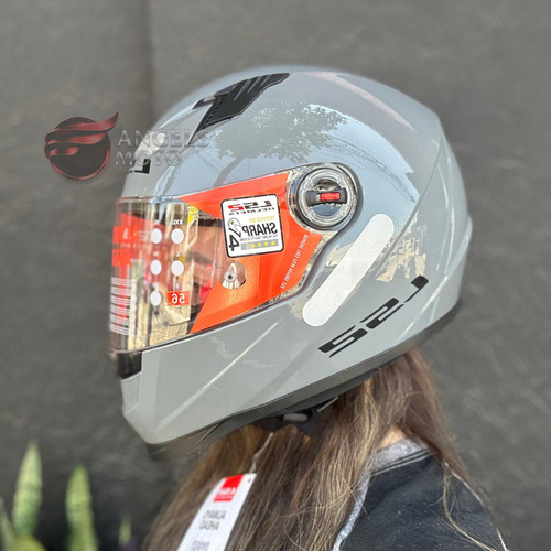 Capacete Feminino Ls2 Ff358 Monocolor Nardo Grey