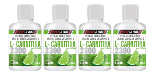 12x L-carnitina Pote De 480ml - Fisionutri