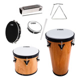 Kit Samba Pagode Pandeiro Repique Timba Reco-reco Tamborim