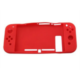 Funda Silicón Compatible Con Nintendo Switch Completa Roja 