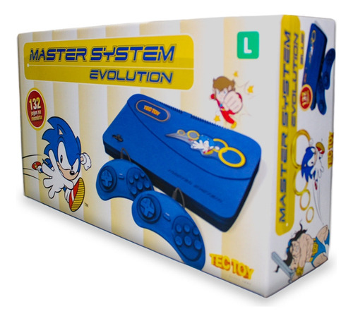 Master System Evolution Com 132 Jogos Na Memória