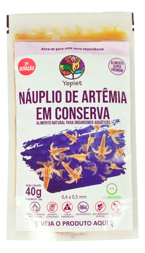 Alimento Yepist Pro P Nauplio De Artemia Em Conserva 40g