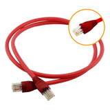 Patch Cord 1,5m Cat6 Furukawa Rj45 Vermelho Gigabit S. Veloz