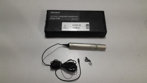 Microfone Sony Lapela Ecm-77b (defeito)  (e)