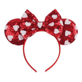 Diadema Corona Princesa Minie Mouse Mickey Orejas Corazon