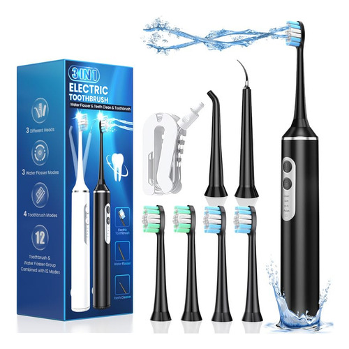 Cepillo De Dientes Eléctrico Con Irrigador Dental De Agua, C