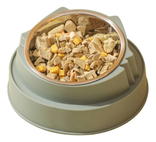 Plato Cuenco Recipiente Bowl Comedero Inclinado Para Gato