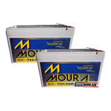 Kit 2 Bateria Moura 7ah 12v Alarme Nobreak Energia Solar