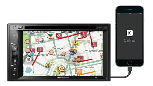 Auto Estereo Pantalla Pioneer Avh-z2250bt Carplay Bluetooth Waze Bletooth Usb  Cd Dvd Spotify