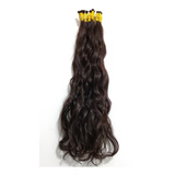 Cabelo Humano Natural Levemente Ondulado 75 Cm 100 Gramas.