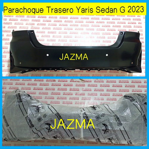 Parachoque Trasero Yaris Sedan 2023 2024 Original Toyota Foto 5