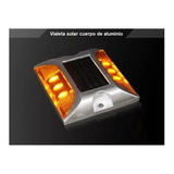 Vialeta Inteligente Solar 6 Luces Led Amarilla Fotocelda Aut