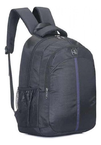 Mochila Para Notebook 18'' Alpine Skate Negro - 15721 Diseño De La Tela Liso