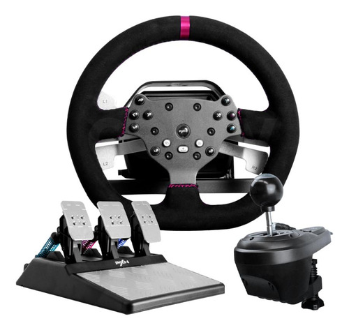 Joystick Volante Gamer Simulador Racing C/ Embreagem Câmbio