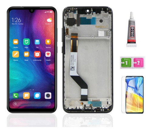 Pantalla Lcd Táctil Redmi Note 7 7 Pro Marco Rojo