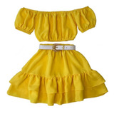 Conjunto Infantil Feminino Festas Natal Ano Novo Blogueira