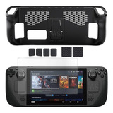 Capa  Case Tpu Premium Steam Deck+ Protetor+ Pelicula Vidro