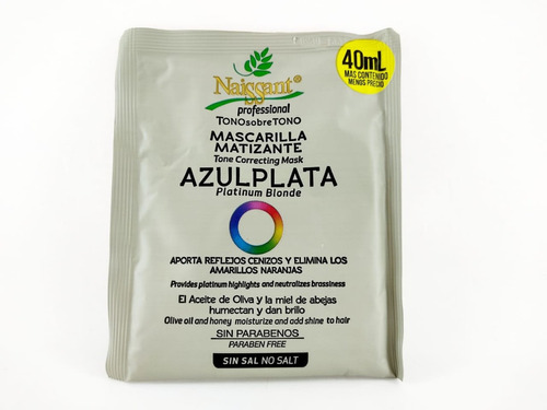 Naissant Sobre Mascarilla Azúl Plata - mL a $51