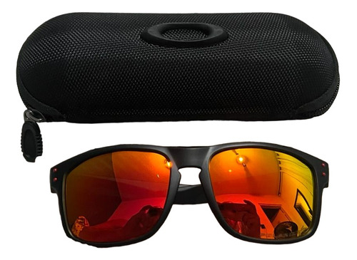 Óculos Oakley Holbrook Matte Black/lente Ruby Iridium