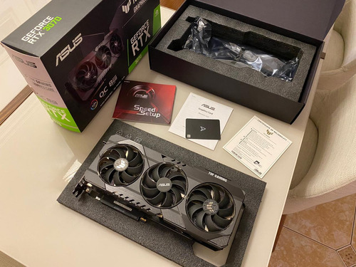 Placa De Vídeo Nvidia Rtx 3070 Asus Tuf Gaming 8gb Gddr6 Oc