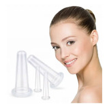 4pcs Ventosa De Silicon Facial Masaje Terapia Anticelulitis