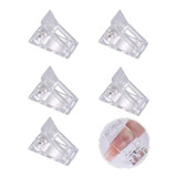 5 Broche Acrilico Sostenedor De  Capsulas Tips Transparente 