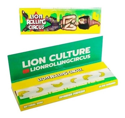 Papel Para Armar Lion Circus Saborizados Sabor Banana Freak