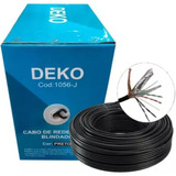 Cabo De Rede Cat5e Blindado Preto 305m 24wag Stp 4 Pares 