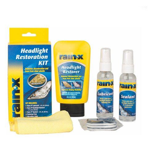 Kit Para Restaurar Faros Delanteros Limpieza Profunda Rain-x