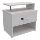 Mesa De Noche Der/izq Color Blanco M01396 