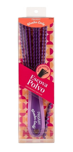 Escova De Cabelo Polvo Super Flexível Wonder Curly Proart