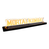 Luminária Gamer Geek Mortal Kombat - Acrílico Led Amarelo