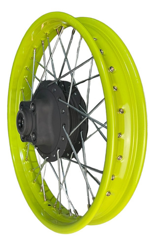 Rin Trasero Color Verde Italika Dm 200 Dm200 Sport Reforzado