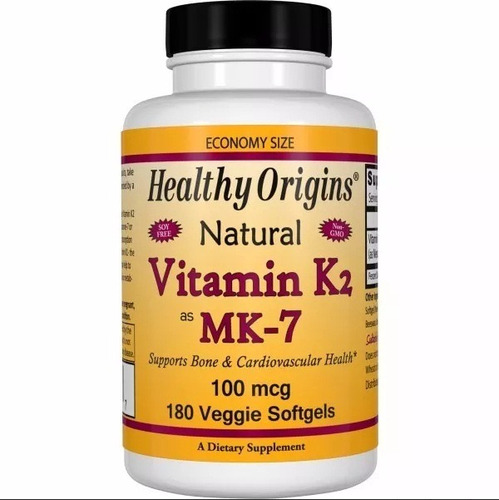 Vitamina K2 Mk7 100mcg 180 Softgels Healthy Origins Frete Gr