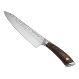 Cuchillo Acero Premium Webster Parrillero Cocina Chef Asado Color Martillo Silver