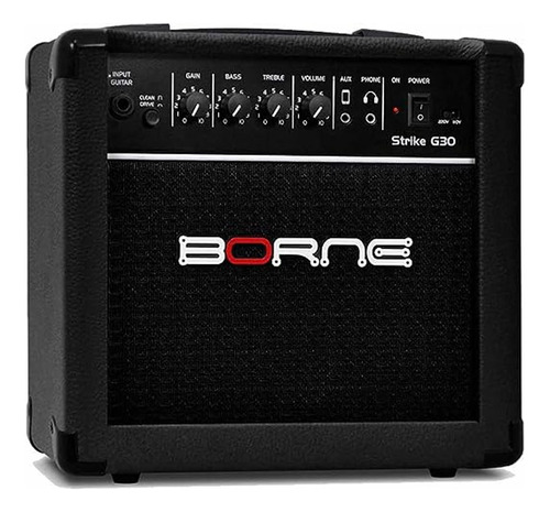 Caixa Amplificadora Borne Strike G30 Guitarra 15w Preto