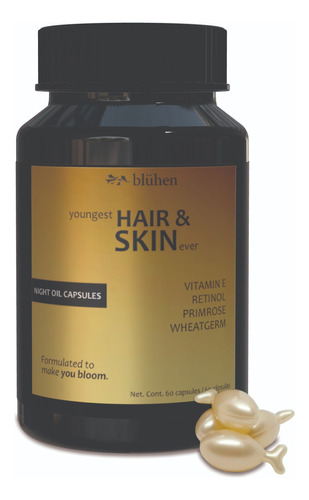 Blühen Night Oil Capsules Retinol 1% Vitamina E Suero Facial